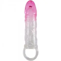 Pretty love - odes funda realística alargadora de 2 cm para pene rosa