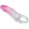Funda Pretty Love Odes rosa alargadora, tumbada con el anillo
