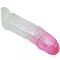 Pretty love - odes funda realística alargadora de 2 cm para pene rosa