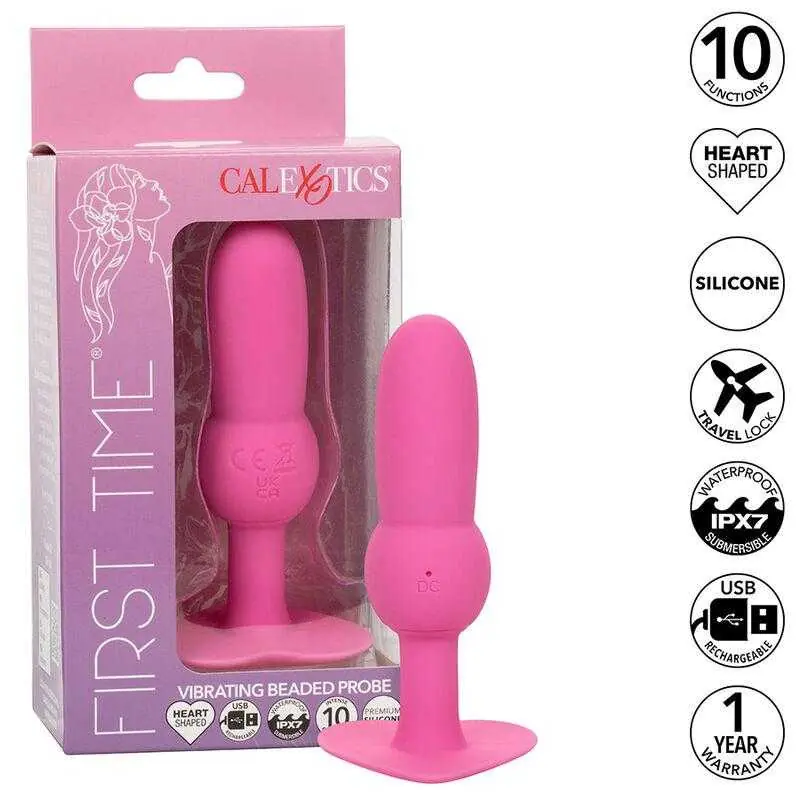 Calexotics - first time plug anal con cuencas 10 vibraciones rosa