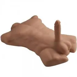 Silexd - apollo l torso realístico masculino caramelo