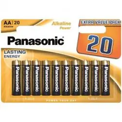 Panasonic - bronze pila alcalina aa lr6 blister*20