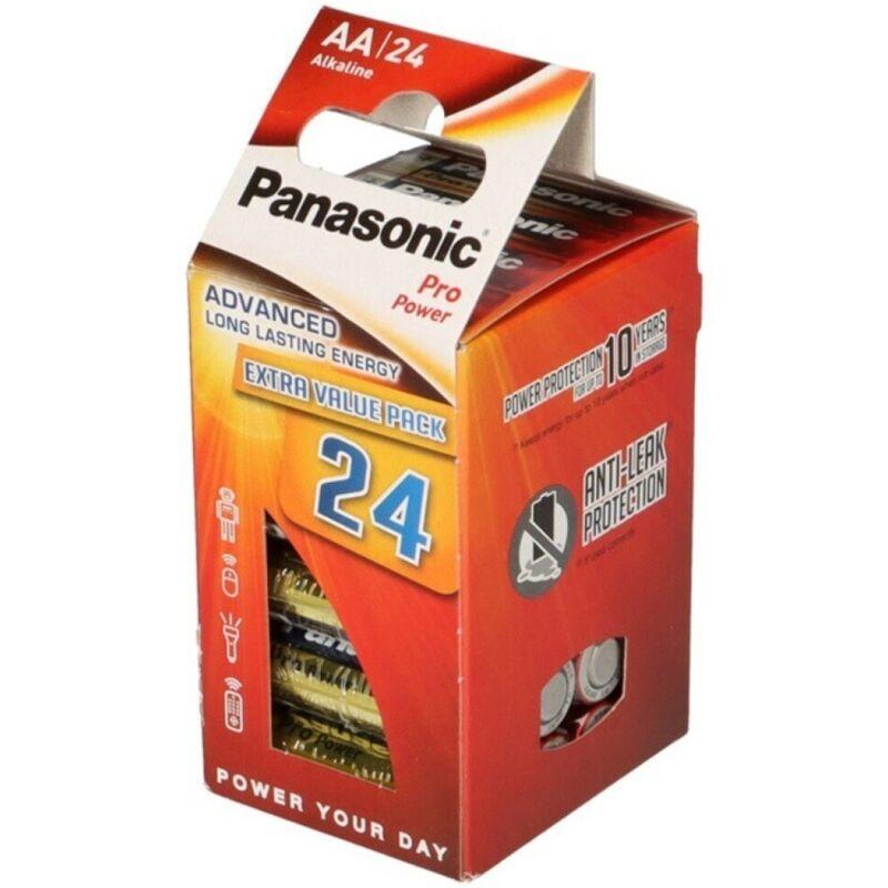 Panasonic - pro power pila alcalina aa lr6 pack*24