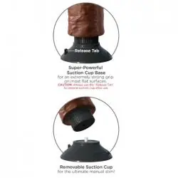 King cock - dildo vibrador marrón 15.24 cm King cock - dildo vibrador marrón 15.24 cm