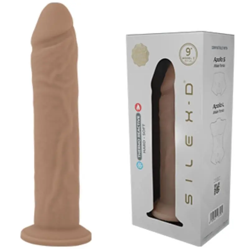Silexd - pene realístico modelo 9 silicona líquida 22.8 cm Silexd - pene realístico modelo 9 silicona líquida 22.8 cm
