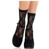 Leg avenue - calcetines de encaje de lazos negro - 1
