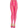 Leg avenue - medias opacas sin tirantes y costuras rosa neón - 1