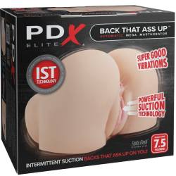 Pdx elite - back that ass up masturbador vagina y ano realístico con vibración - - 6