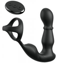 Anal fantasy elite collection - anillo y masajeador anal vibrador con control remoto