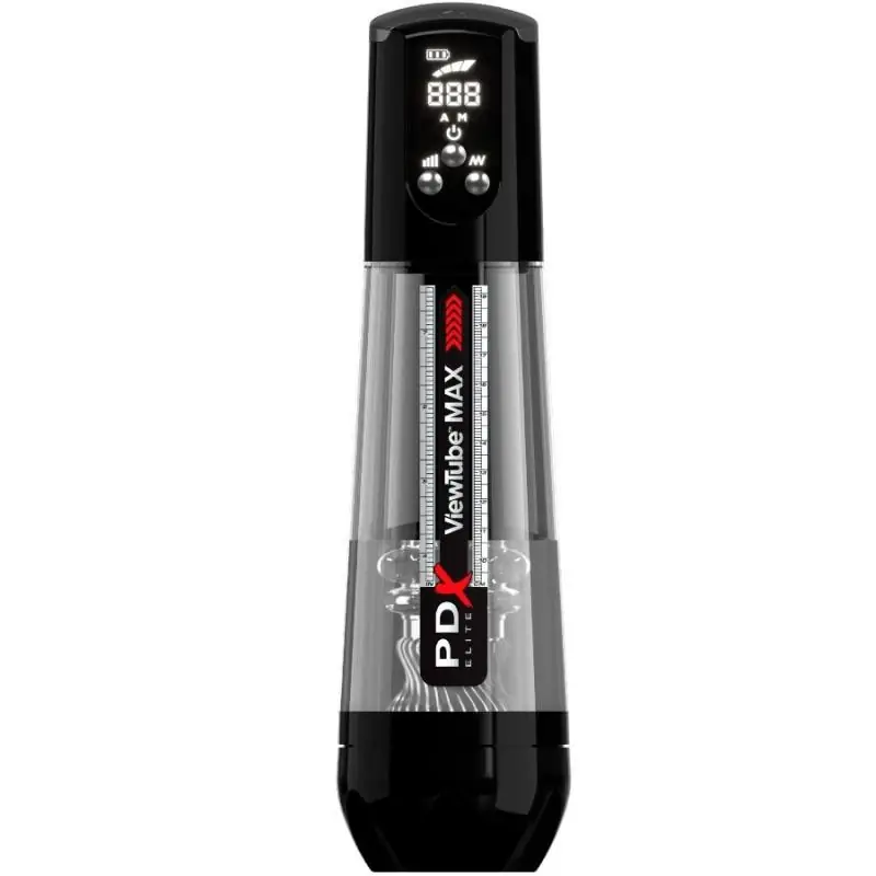 Pdx elite - viewtube max view masturnador automático con succión transparente