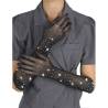 Subblime - 957469 guantes transparentes con brillo negro s/m - 2