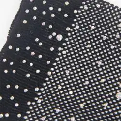 Subblime - 957469 guantes transparentes con brillo negro s/m