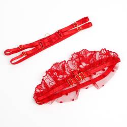 Subblime - 957506 conjunto sujetador y liga de encaje rojo - 6