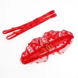 Subblime - 957506 conjunto sujetador y liga de encaje rojo s/m