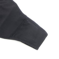 Subblime - 957520 vestido de cuero con encaje floral negro s/m