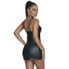 Subblime - 957568 vestido de cuero con cremallera negro - 4