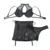 Subblime - 957582 conjunto sujetador y falda de cuero negro - 4
