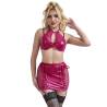 Subblime - 957605 conjunto sujetador y falda de cuero rojo - 1
