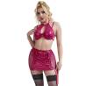 Subblime - 957605 conjunto sujetador y falda de cuero rojo - 2