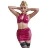 Subblime - 957605 conjunto sujetador y falda de cuero rojo - 3