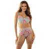 Subblime - 957643 conjunto sujetador y liguero con bordados de flores rosas - 1