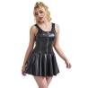 Vestido Negro Subblime con Cremallera de Corazón, de frente