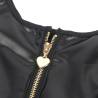 Vestido Negro Subblime con Cremallera de Corazón, detalle de la cremallera con corazón