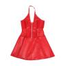 Subblime - 957728 vestido de cuero con cremallera y encaje rojo - 5