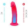 Silexd - modelo 2 pene realistico silicona premium silexpan fucsia 19 cm - 7