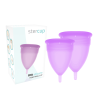 Stercup pack copa menstrual silicona fda talla s + talla l lila - 2