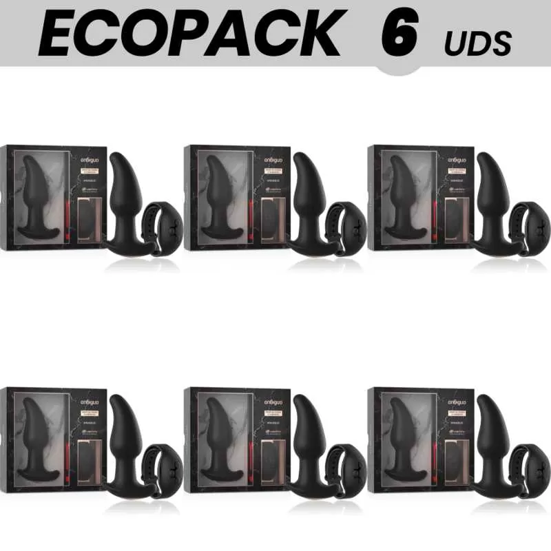 Ecopack 6 uds - anbiguo watchme control remoto plug anal vibrador con rotación de perlas amadeus Ecopack 6 uds - anbiguo watchme control remoto plug anal vibrador con rotación de perlas amadeus