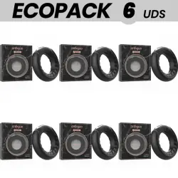 Ecopack 6 uds - anbiguo adriano anillo vibrador compatible con watchme wireless technology