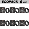 Ecopack 6 uds - anbiguo adriano anillo vibrador compatible con watchme wireless technology - 1