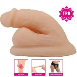 Pretty love - wildon dildo ultra realístico y elástico 10 cm natural