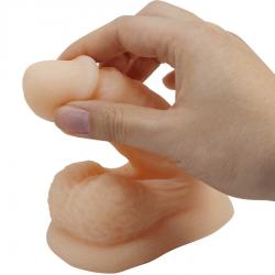 Pretty love - wildon dildo ultra realístico y elástico 10 cm natural