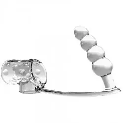 Pretty love - funda para pene con plug anal transparente