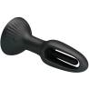 Pretty Love Hubert, plug negro en horizontal visto desde la base