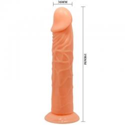 Baile - dildo vive realistic 19.8 cm cor natural