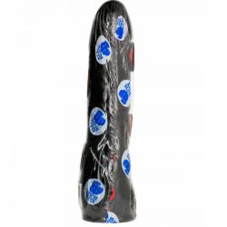 All black - dildo negro realístico 20 cm