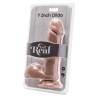 Get real - dildo 18 cm con testiculos natural - 2