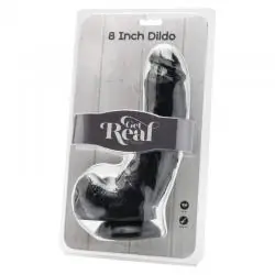 Get real - dildo 20,5 cm con testículos negro
