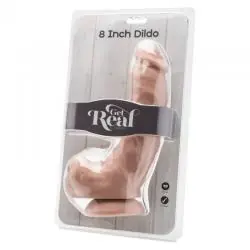 Get real - dildo 20,5 cm con testículos natural Get real - dildo 20,5 cm con testículos natural