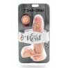 Get real - dual density dildo 12 cm con testiculos natural - 3