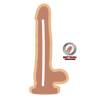 Get real - dual density dildo 25,5 cm con testiculos natural - 2