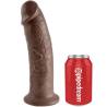 King cock 10" pene color marron 25.4 cm - 3