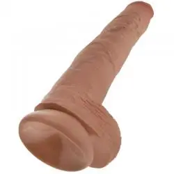 King cock pene realístico con testículos 35.6 cm