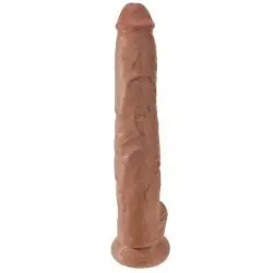 King cock pene realístico con testículos 35.6 cm