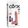 Caja del King Cock Squirting 8 pulgadas con testículos