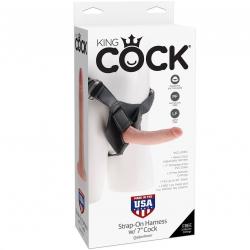 King cock - harness con pene realístico 17.8 cm