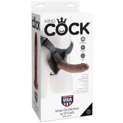 King cock - harness con pene realístico marrón 20.3 cm King cock - harness con pene realístico marrón 20.3 cm